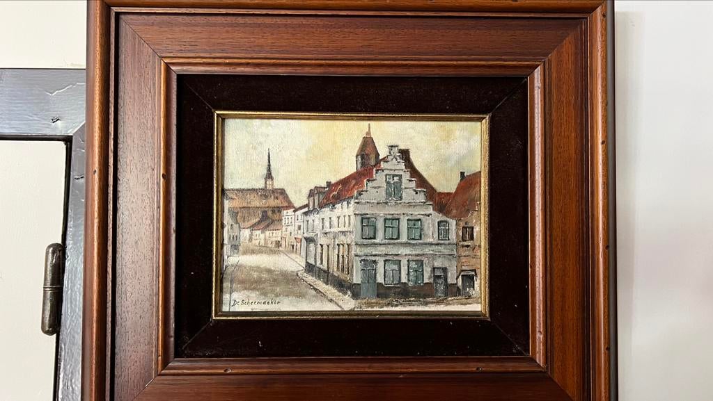 Peinture originale de Fernand De Scheemaeker, Antiquités & Art, Art | Peinture | Classique, Enlèvement