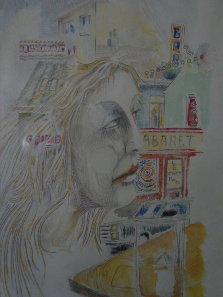 frisse aquarel John Blommaerts Door de schaduw van een raam, Enlèvement ou Envoi