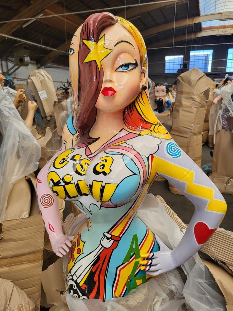 Jessica Rabbit Popart 180 cm, Ophalen of Verzenden