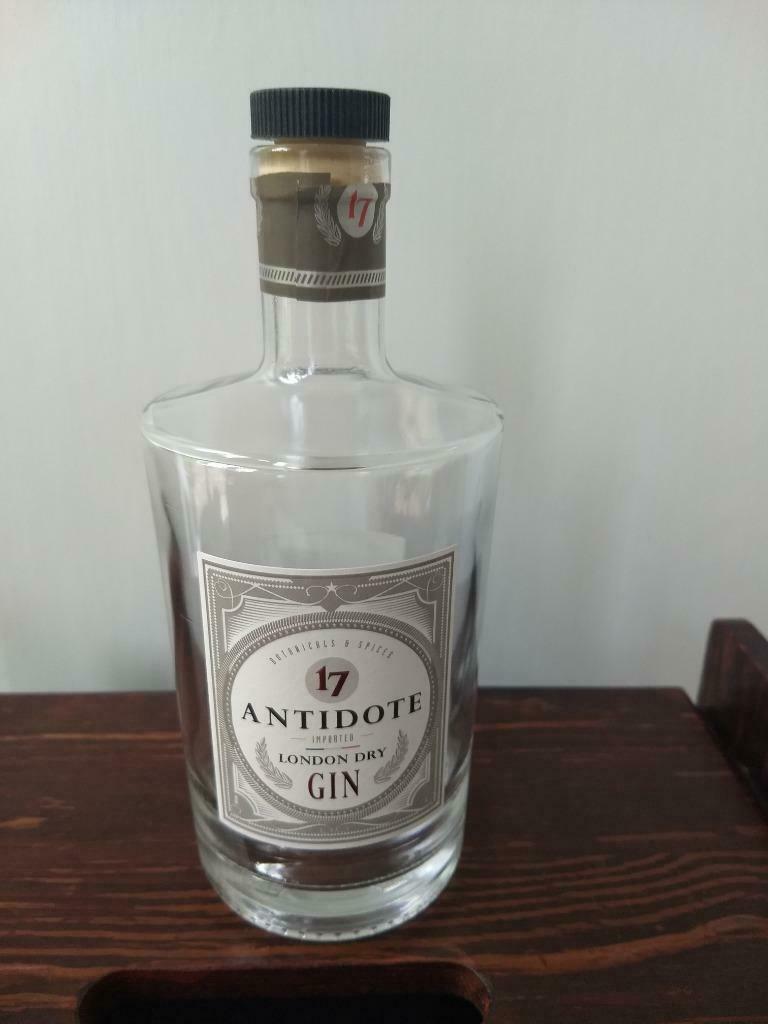 Lege Antidote London Dry Gin 70cl Fles met kurk, Verzamelen, Verzenden, Gebruikt, Verpakking