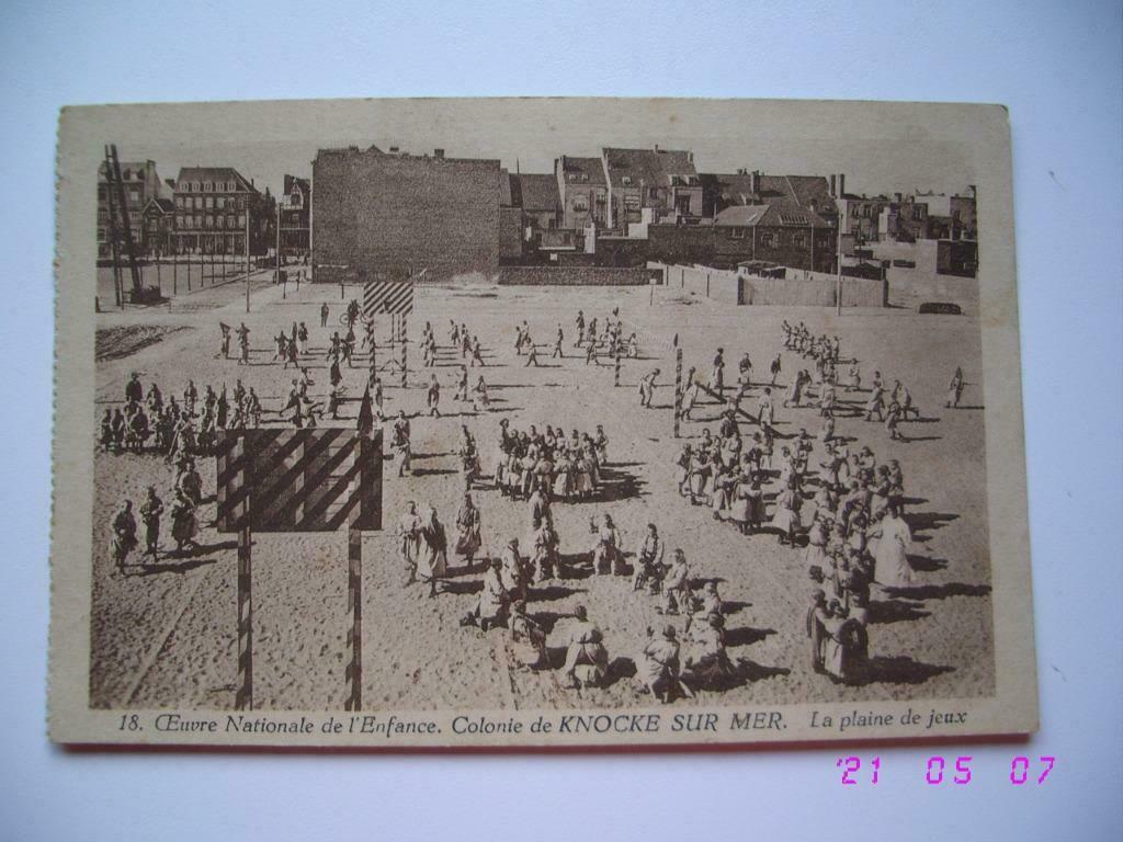 Postkaart : Kolonie Knokke aan zee, Envoi, Affranchie, Flandre Occidentale