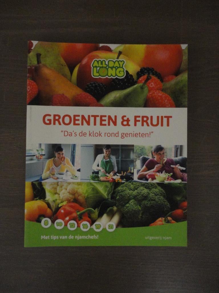 Groenten en Fruit "Da's de klok rond genieten", Enlèvement ou Envoi, Comme neuf, Entrées et Soupes