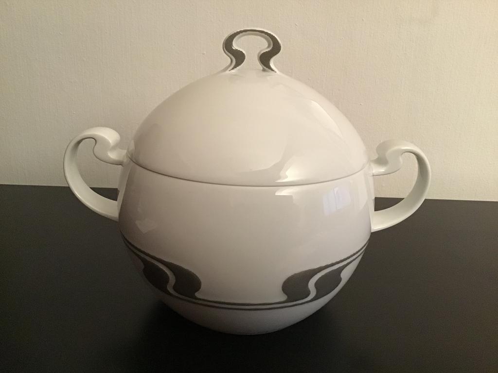 Kom met deksel Rosenthal, Enlèvement ou Envoi, Comme neuf, Porcelaine, Récipient(s)