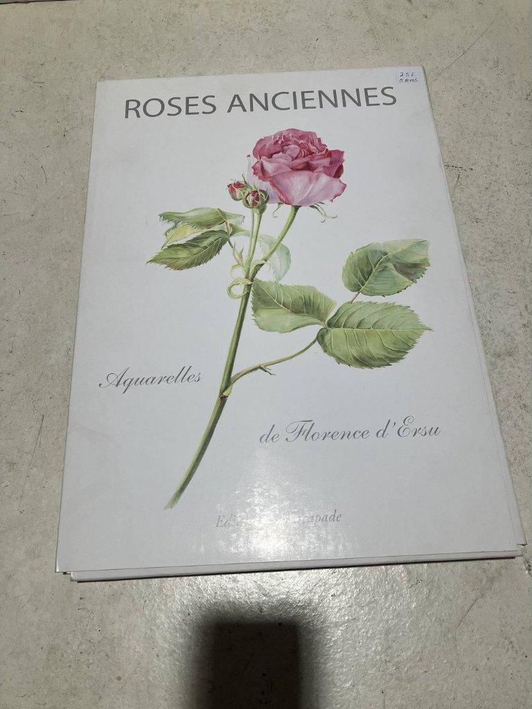 pochette d'aquarelles de roses anciennes de F. d'Ersu, Ophalen of Verzenden, Zo goed als nieuw, Overige