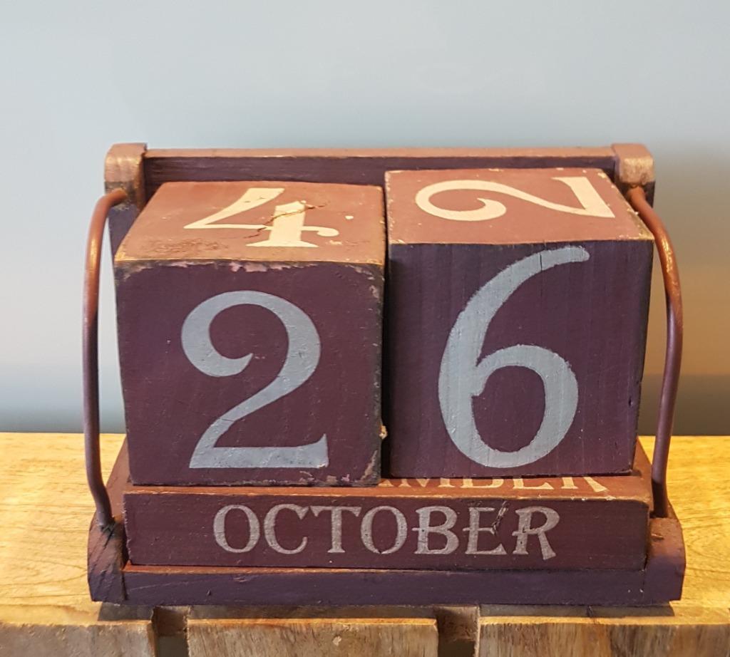 Blokkalender brocante, Antiek en Kunst, Ophalen