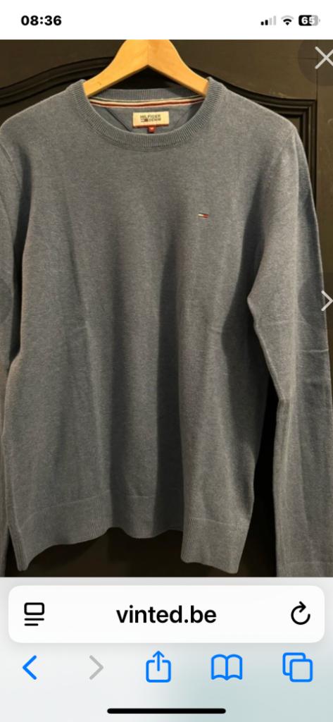 Pull Tommy Hilfiger bleu taille M, Enlèvement ou Envoi, Comme neuf, Bleu, Tommy Hilfiger