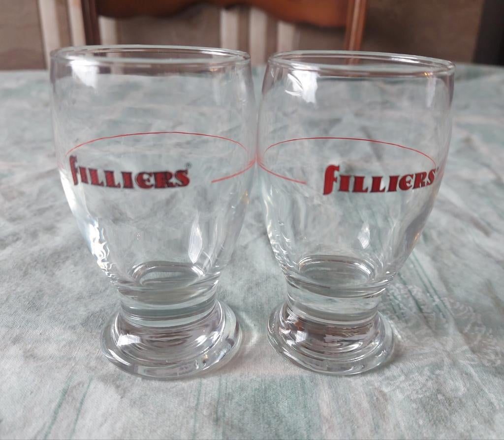 2 verres à alcool Filliers, Collections, Verres & Petits Verres, Enlèvement ou Envoi, Comme neuf