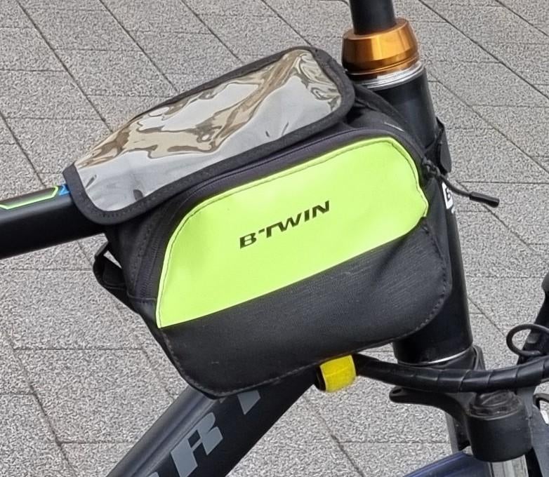 Frametas fiets (Fietstas), Fietsen en Brommers, Ophalen, Zo goed als nieuw, B’TWIN