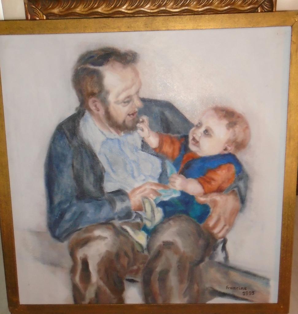 Schilderij doek van Francine, Ophalen