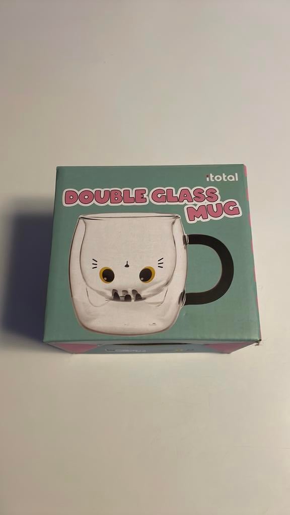 Kat-mok in dubbel glas, Ophalen of Verzenden, Nieuw, Glas