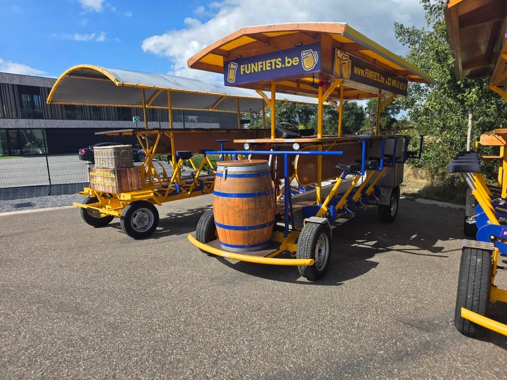 Te huur : bierfiets, Enlèvement