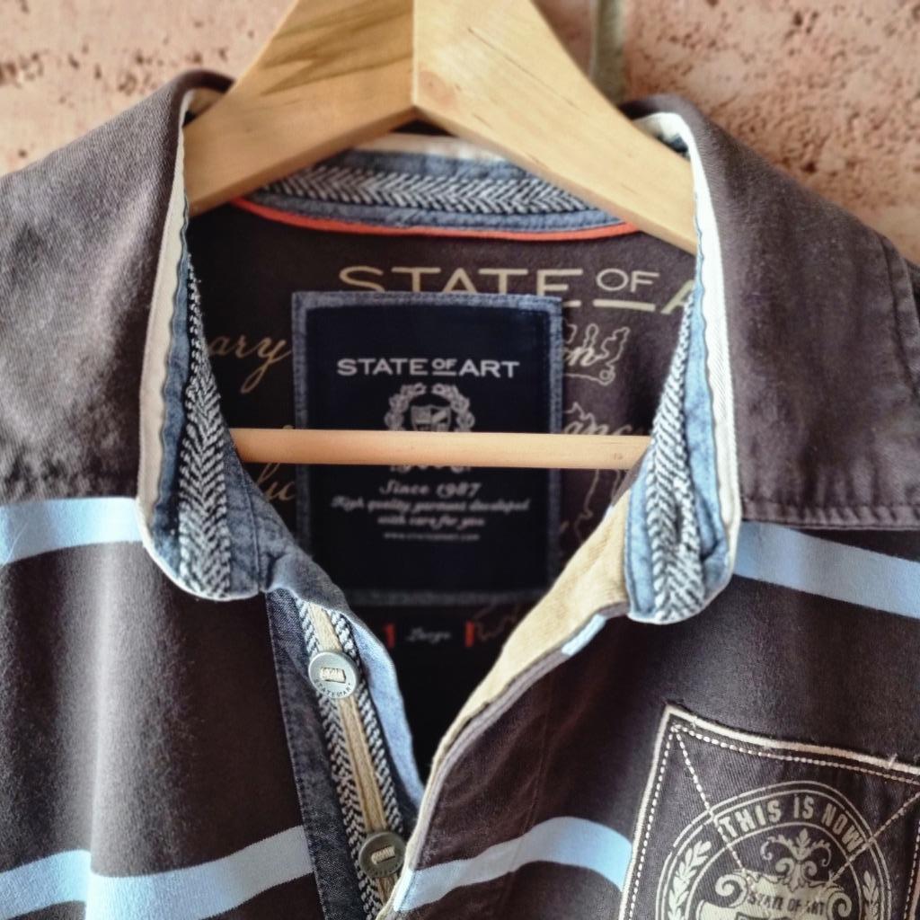 State of Art LM-poloshirt voor heren, Kleding | Heren, State of Art, Maat 52/54 (L), Blauw, Ophalen of Verzenden