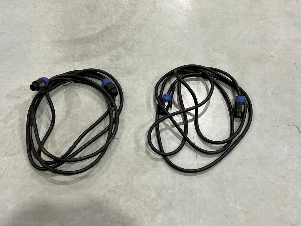 2x 4 meter speakerkabel LINEAX 4-polige kabel, 8P Neutrik, Ophalen of Verzenden, Gebruikt