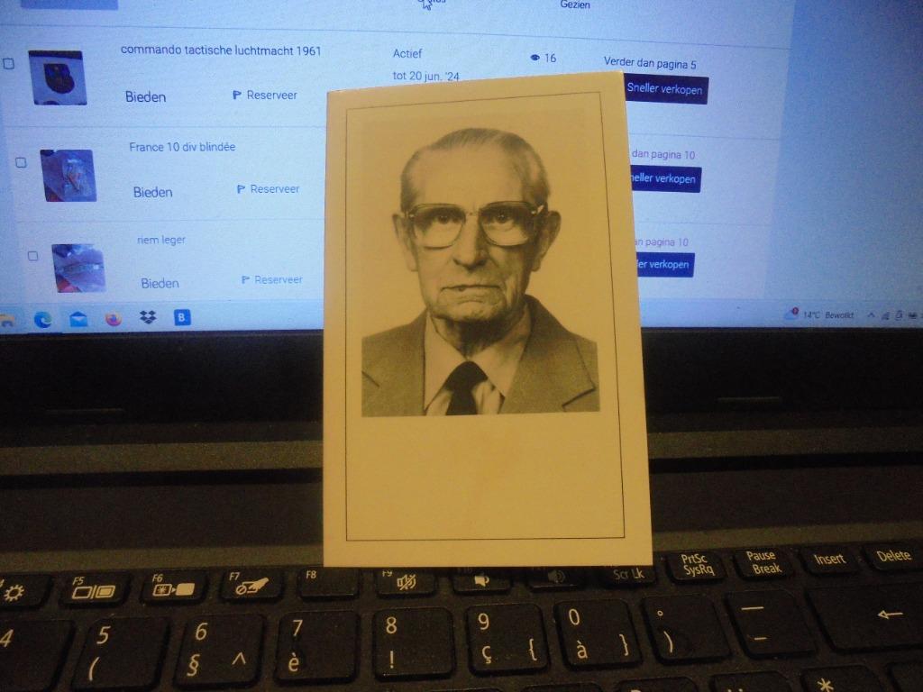dp Frans De Cloedt, Ophalen of Verzenden, Bidprentje