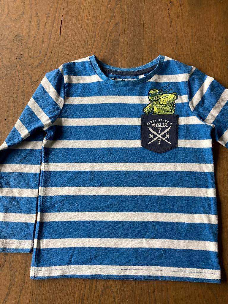 Nr 36: longsleeve Nickelodeon Ninja maat 110, Enlèvement ou Envoi, Comme neuf, Garçon, Chemise ou À manches longues