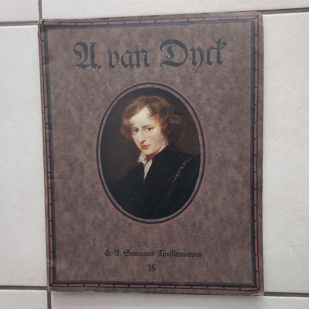 Kunstboek Antoon Van Dijck, 1921, Enlèvement ou Envoi, Utilisé