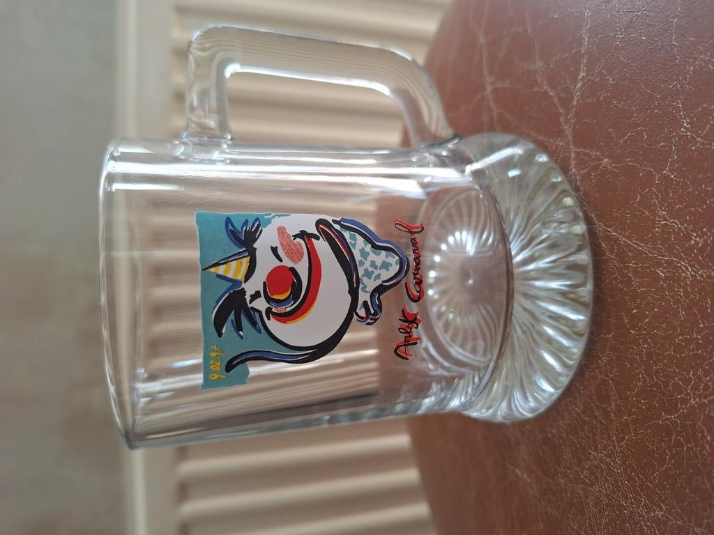Verre à bière Alost Carnaval Safir 9/02/97, Enlèvement, Comme neuf, Verre à bière
