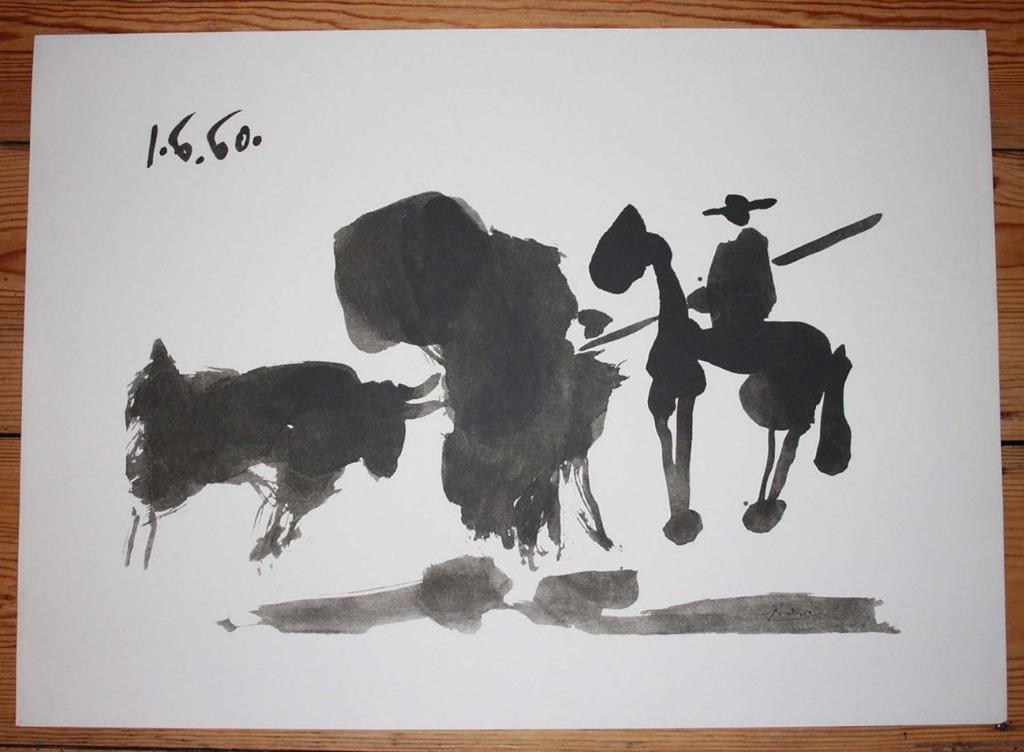 Picasso 4Tone offset litho 'Pass with the cape" 1996 Arches, Verzenden