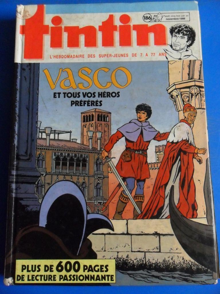 Tintin - Novembre 1968 - Vasco et tous vos héros préférés, Une BD, Enlèvement ou Envoi, Utilisé