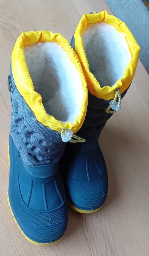 CMP T36 BLAUW/GELE SNOWBOOTS - UITSTEKENDE STAAT, Gebruikt, Jongen of Meisje, Ophalen of Verzenden, Laarzen