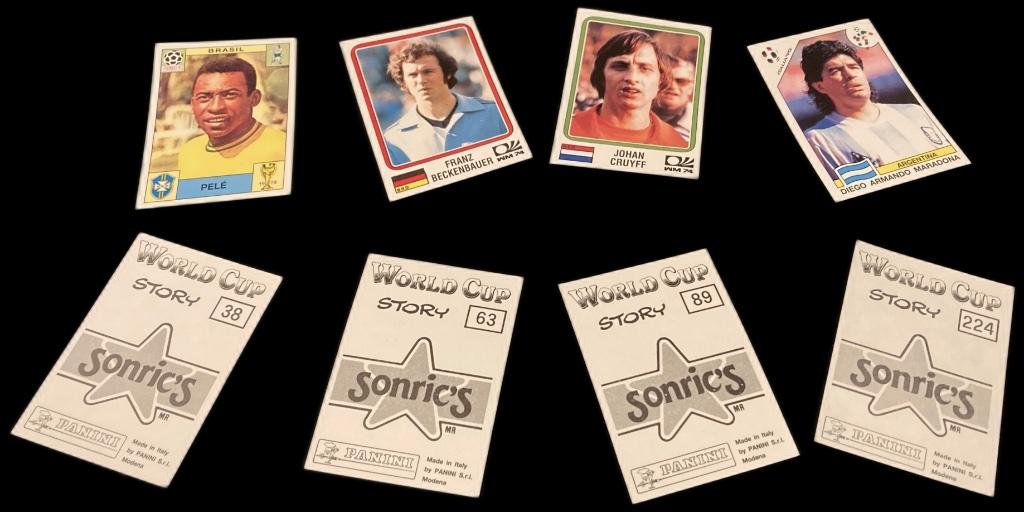 Panini WCS Pele Cruyff Maradona Beckenbauer Stickers Cruijff, Verzenden, Nieuw
