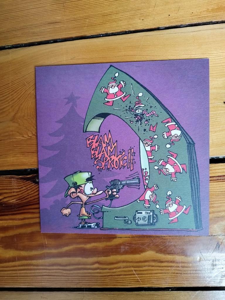 carte voeux - Kid Paddle - signée Midam 2007, Eén stripboek, Ophalen of Verzenden, Zo goed als nieuw