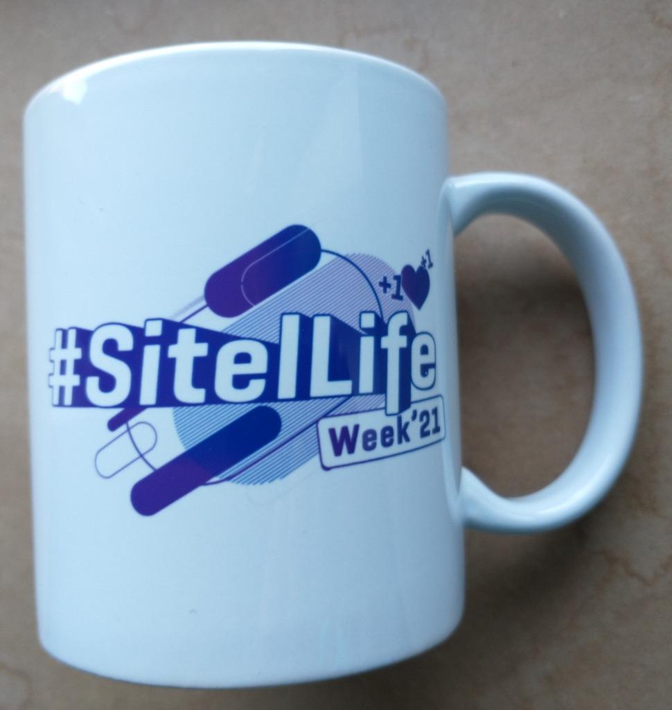* Mok Sitelife (reclame), Keramiek, Nieuw, Ophalen of Verzenden, Overige stijlen