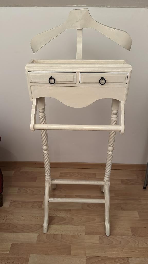 Stijlvolle houten kledingstandaard met opberglades, Maison & Meubles, Enlèvement, Comme neuf, Bois, Portemanteau sur pied