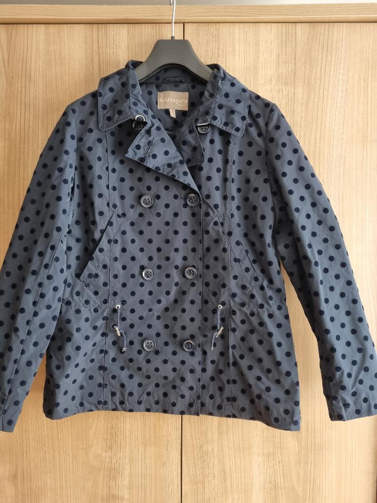 Trench-coat bleu foncé - taille M, Enlèvement ou Envoi, Porté, Taille 38/40 (M), Bleu
