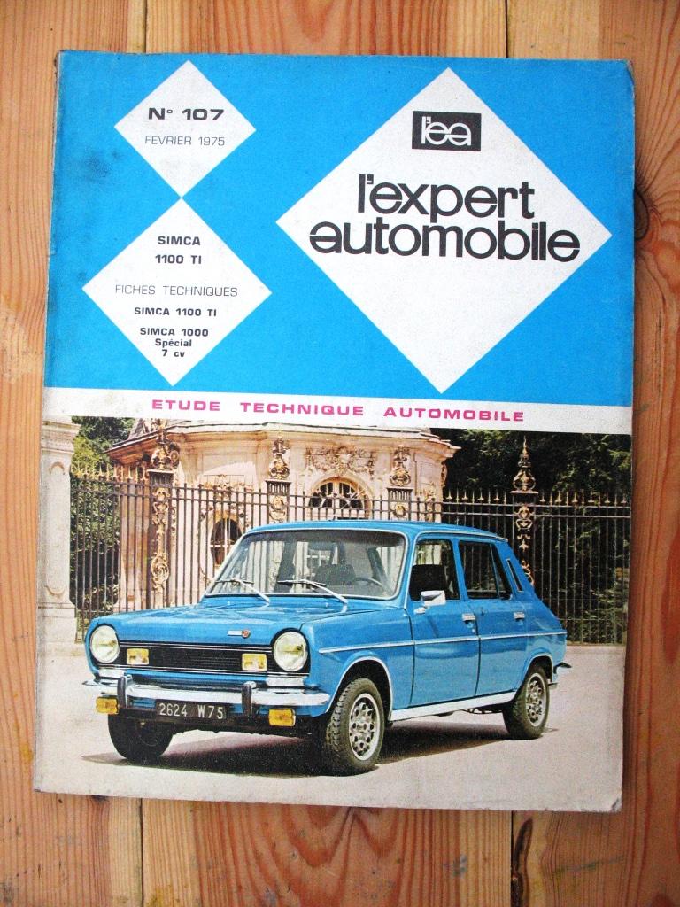 L'Expert automobile - SIMCA 1100 TI, Livres, Enlèvement ou Envoi, Utilisé, Autres marques