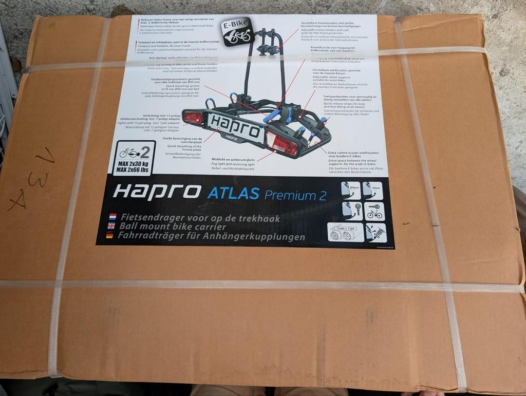 Fietsendrager hapro atlas premium 2, Ophalen
