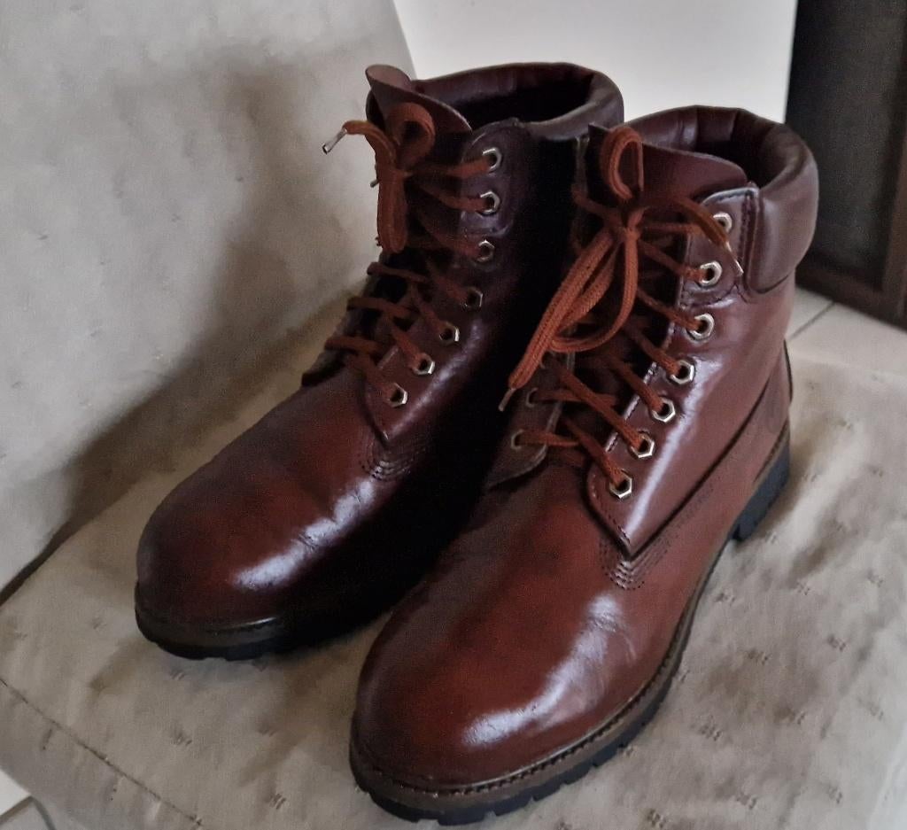 Schoenen👍TOP👍Timberland 👍100% leder👍 klassevol👍m: 43👍, Ophalen of Verzenden, Zo goed als nieuw, Boots