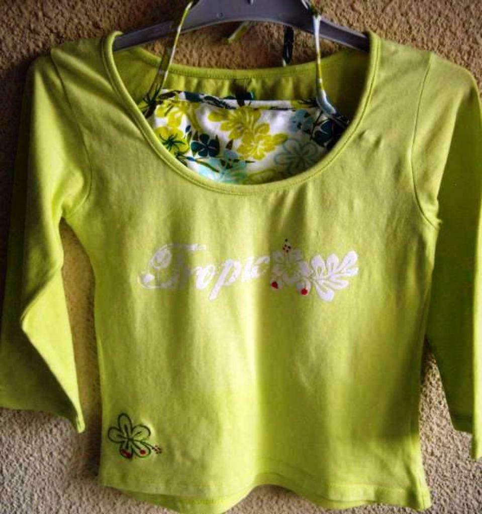 Limoengroene longsleeve - 't Folieke - maat 128 (NIEUW), Kinderen en Baby's, Meisje, Nieuw, Ophalen of Verzenden, Shirt of Longsleeve