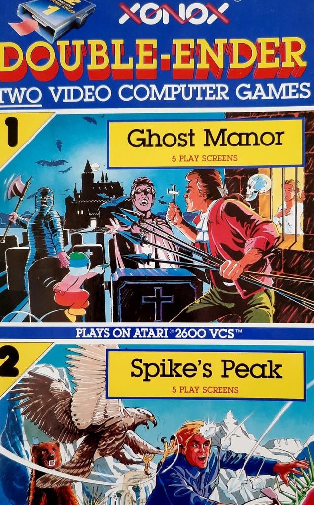 Atari VCS 2600 Ghost Manor/Spike's Peak, Consoles de jeu & Jeux vidéo, Enlèvement ou Envoi, Utilisé