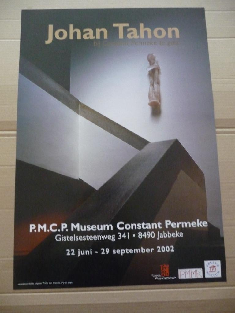 JOHAN TAHON, AFFICHE DU PMCP, JABBEKE 2002, Antiquités & Art, Art | Lithographies & Sérigraphies, Enlèvement ou Envoi