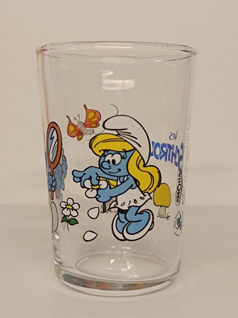 Smurfen Peyo Amora 2010 glas, Ophalen of Verzenden