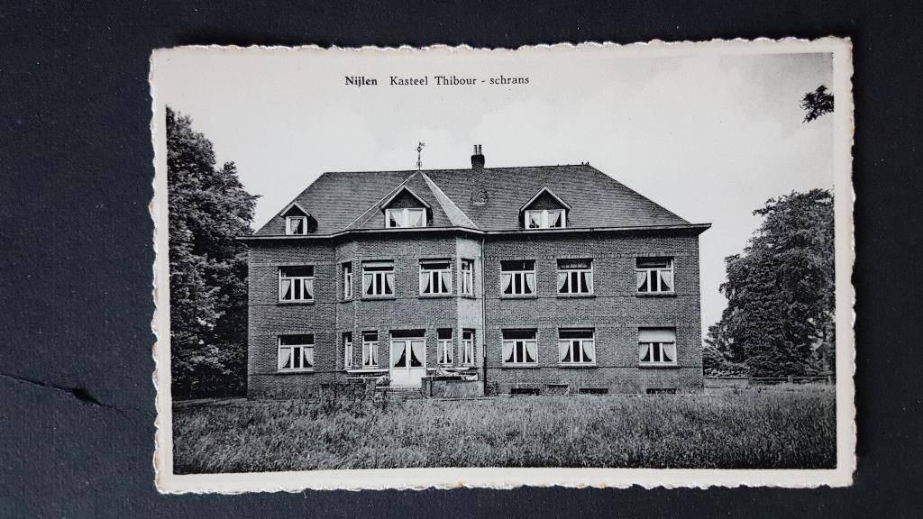 Postkaart Nijlen Kasteel Thibour schrans, Verzamelen, Ophalen of Verzenden, 1940 tot 1960, Ongelopen, Antwerpen