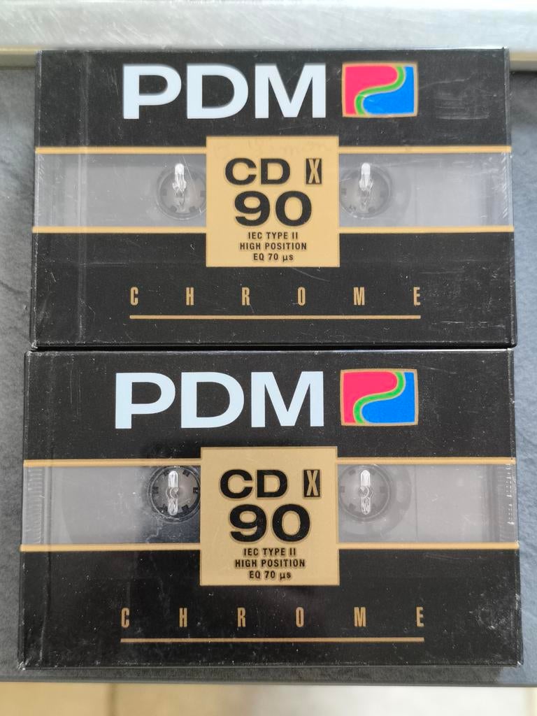 2 Cassettes vierges neuves PDM CD 90 type II, Enlèvement ou Envoi, Neuf, dans son emballage