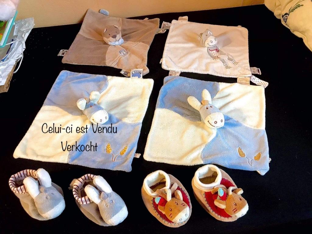 Doudou Noukies et chausson Noukies️️♥️✅♥️voir autres annonce, Enfants & Bébés, Enlèvement ou Envoi, Neuf, Hochet, Sonore