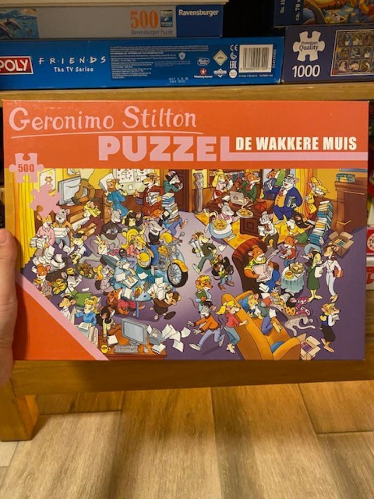puzzle Geronimo Stilton la souris éveillée 500 pièces, Enlèvement ou Envoi, 500 à 1500 pièces, Utilisé, Puzzle