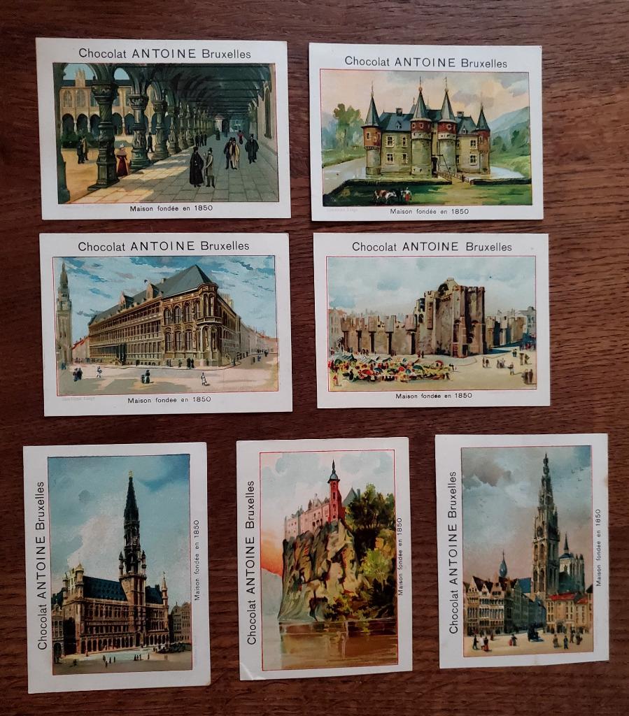 Cartes, chromos chocolaterie Antoine Bruxelles., Enlèvement ou Envoi, Utilisé