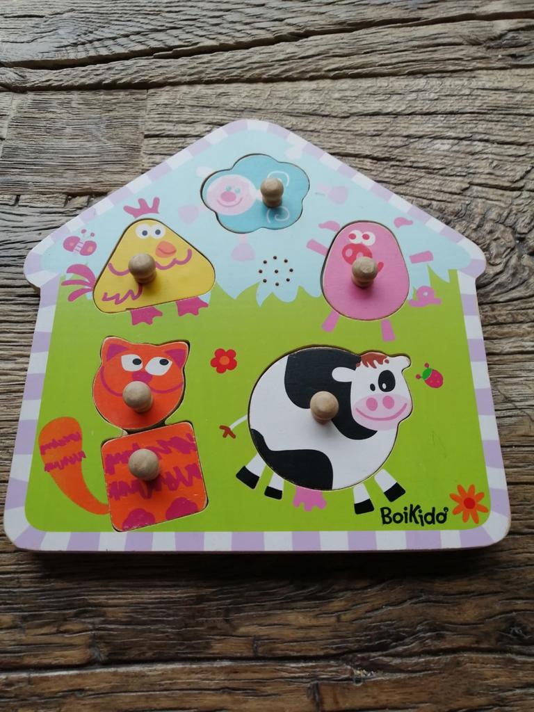 Boikido houten geluidenpuzzel, Kinderen en Baby's, Speelgoed | Kinderpuzzels, Ophalen of Verzenden