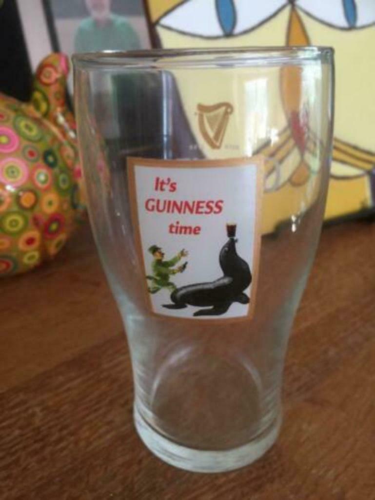 Guinness: bierglas, Ophalen of Verzenden, Nieuw, Glas of Glazen, Overige merken