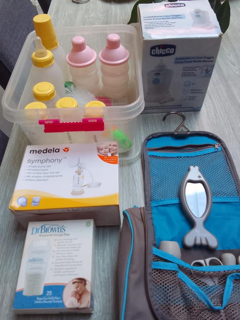 Fles verwarmer inclusief melkflesjes,borstvoedingsbenodigdhe, Kinderen en Baby's, Ophalen