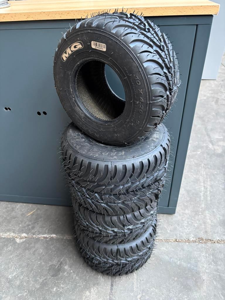 Nieuwe set regenbanden witte MG!, Sport en Fitness, Karting, Ophalen, Zo goed als nieuw