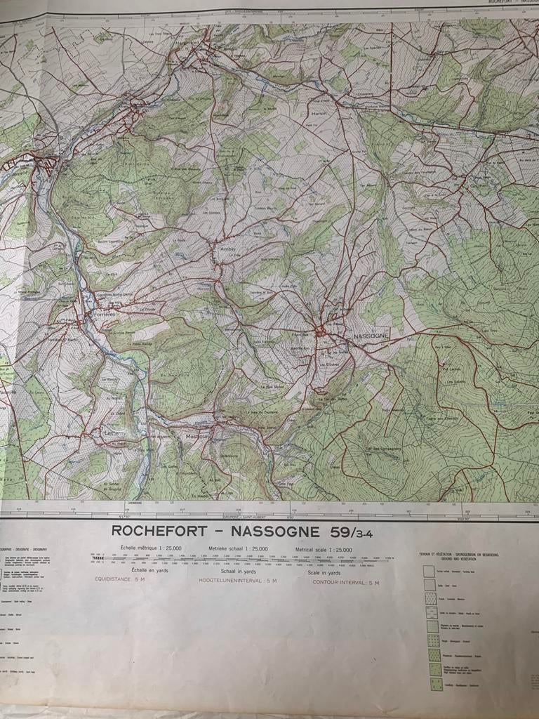 Carte topographique, Overige typen, 1800 tot 2000, België, Ophalen
