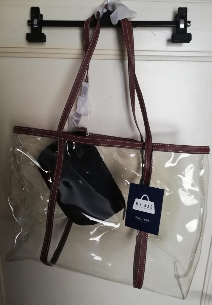 PVC strandtas + etui, 40 tot 60 cm, Nieuw, Minder dan 35 cm, Minder dan 20 cm