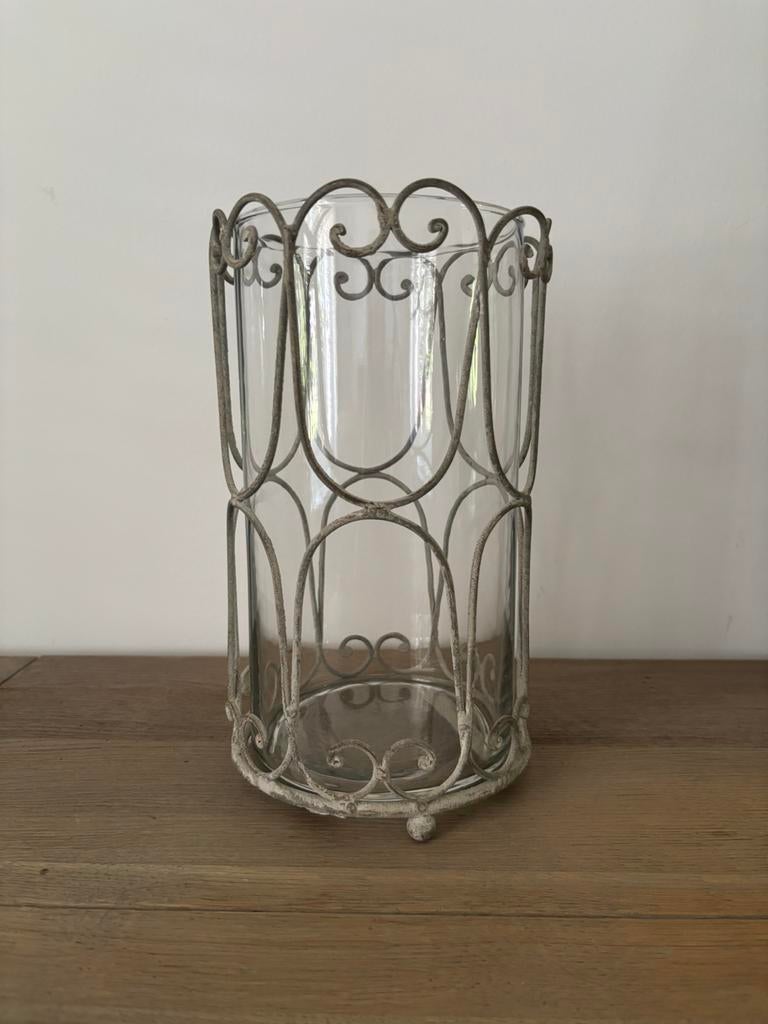 Vaas Riverdale, Huis en Inrichting, Ophalen of Verzenden, Zo goed als nieuw, Glas, Minder dan 50 cm