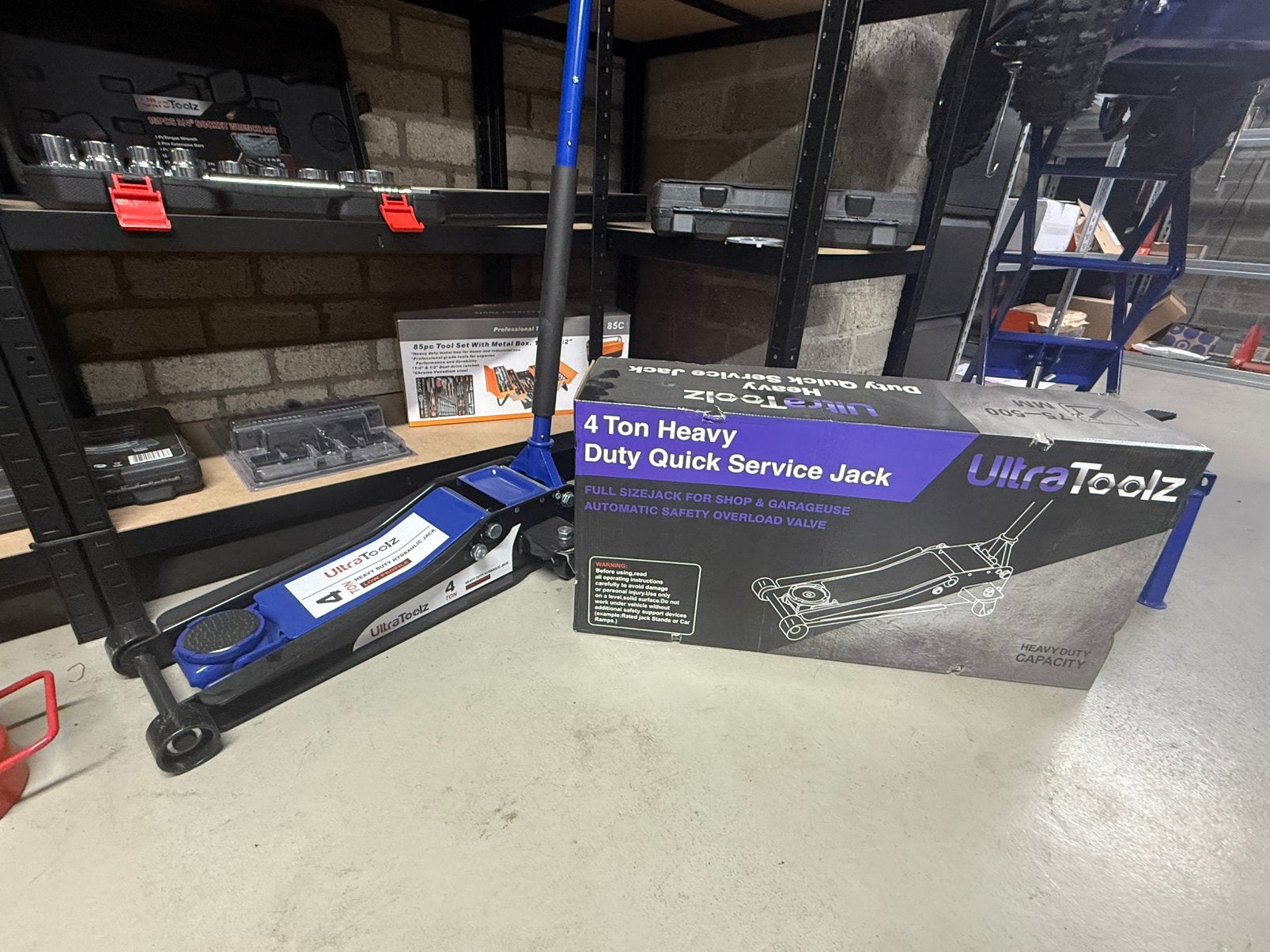 Autokrik 4 ton, lage insteek, zeer scherp geprijsd, Ophalen, Nieuw, Hydraulisch, Garagekrik