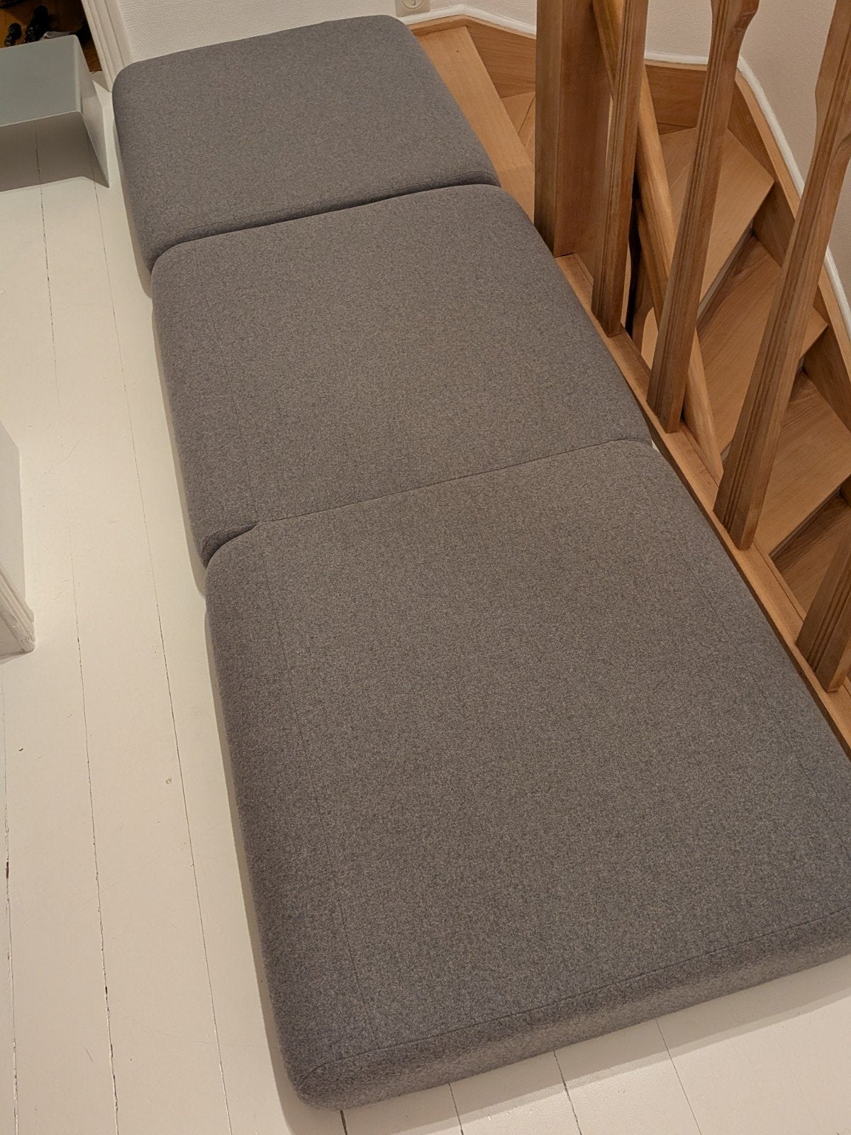Deux poufs convertibles, Maison & Meubles, Enlèvement, Comme neuf, Tissus, Contemporain
